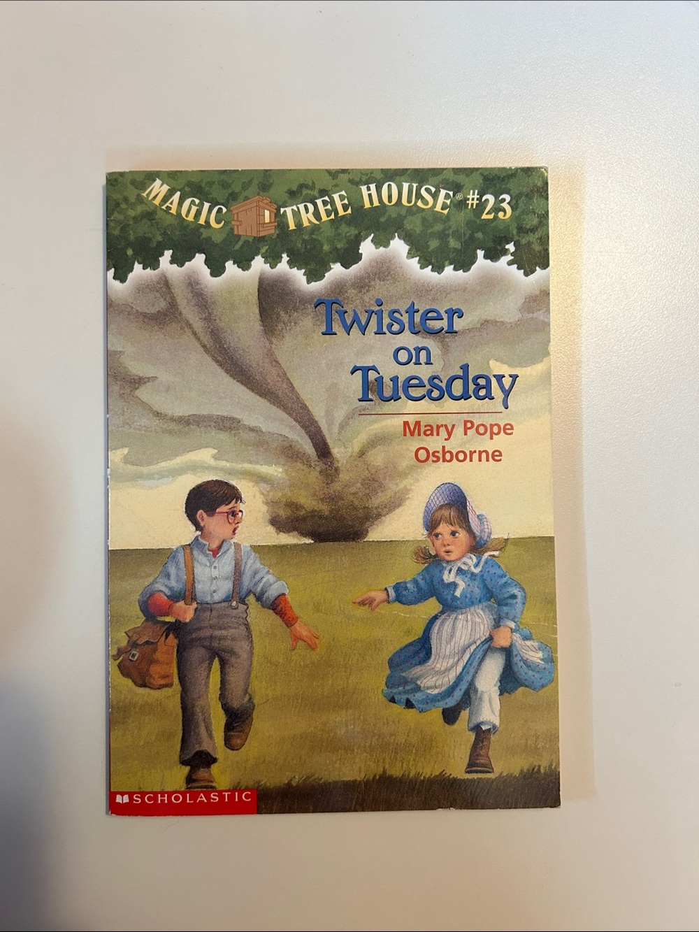 Scholastic Magic Tree House #23 Twister on Tuesday - Blue Cover